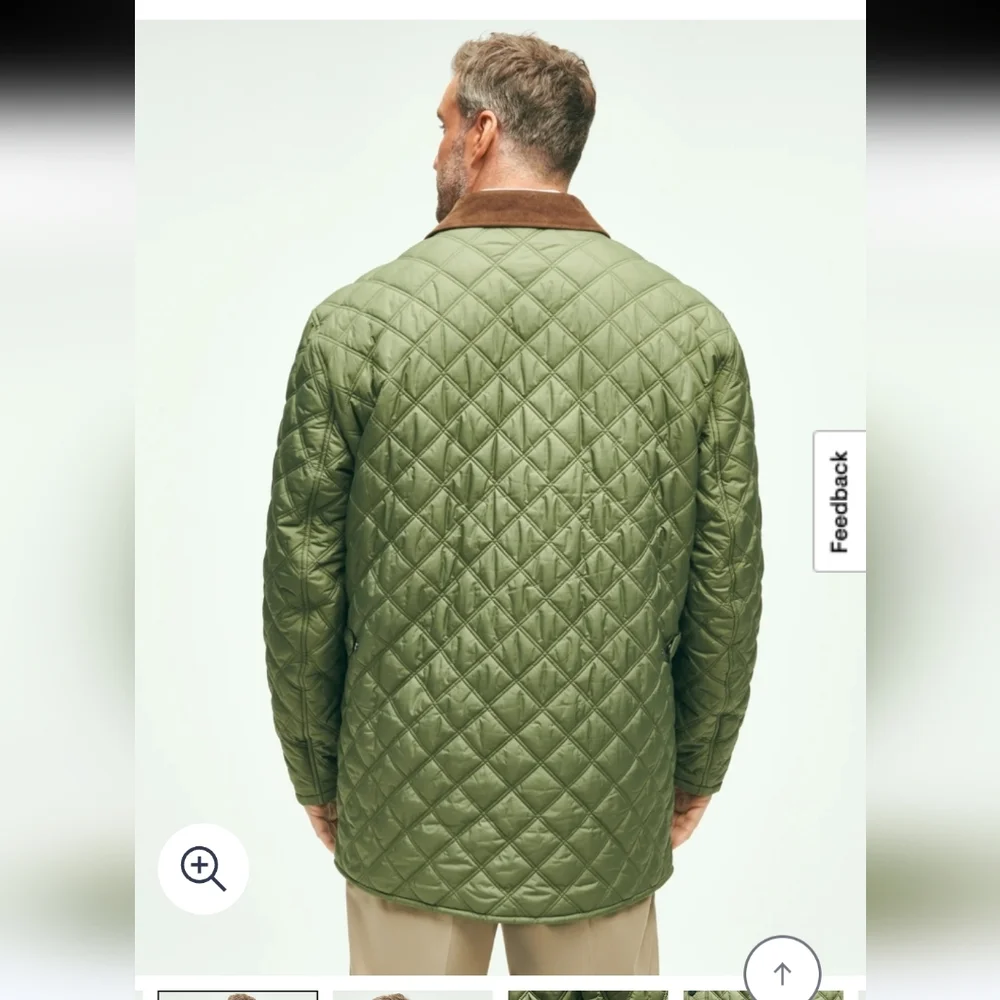Brooks Brothers Men's Paddock Diamond Quilted Coat XXL Big & Tall - Picture 2 of 10